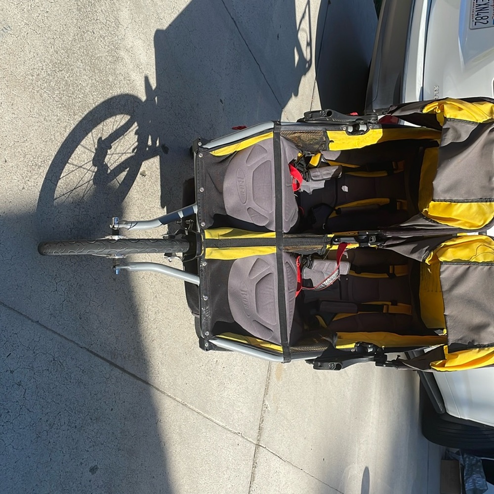 B•O•B iron man double stroller - brand new tires